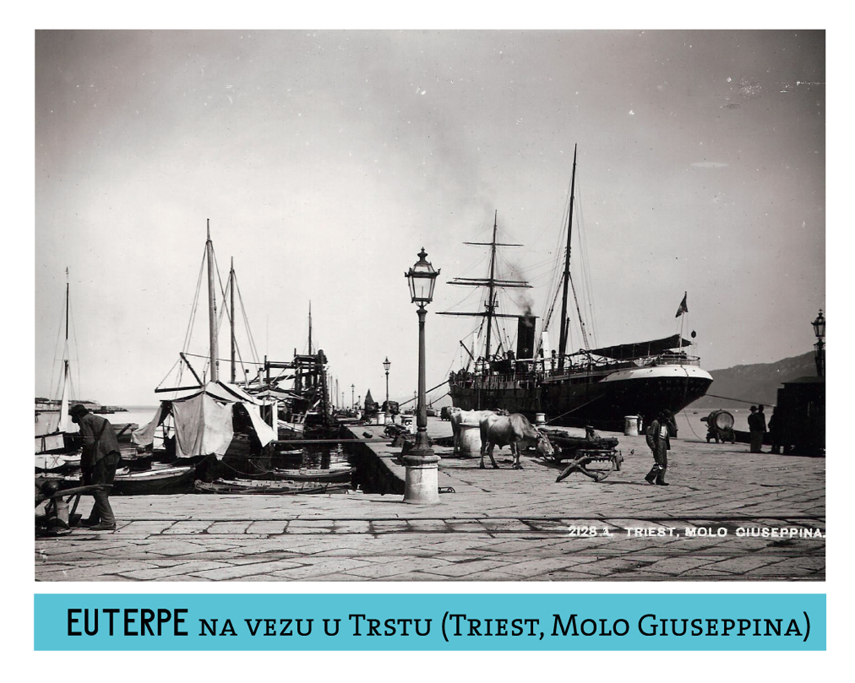 Fotografija olupine broda Euterpe, Novalja.